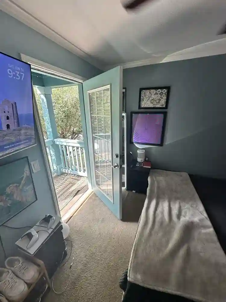 Private Room, bathroom, and balcony