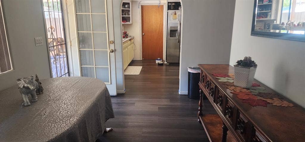 Small room with shared bathroom