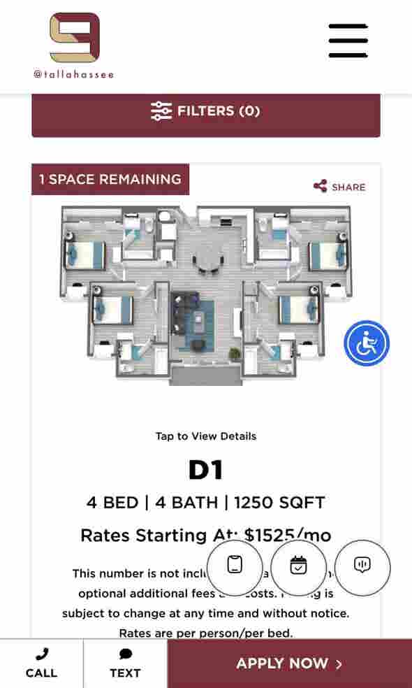 1 room at Tallahassee's The