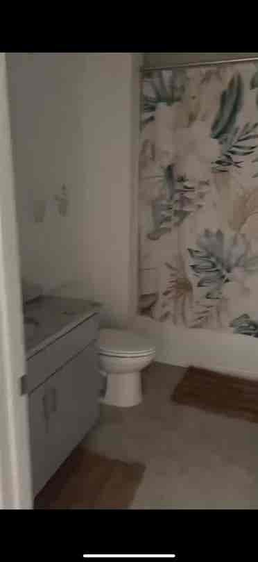 Private bedroom and bathroom