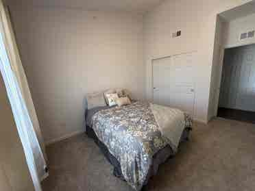 Private bedroom and bathroom