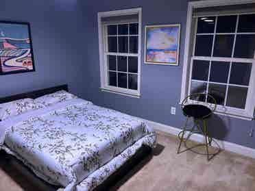 Furnished, big and beautiful room.