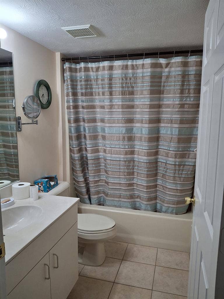 Private bedroom and bathroom.