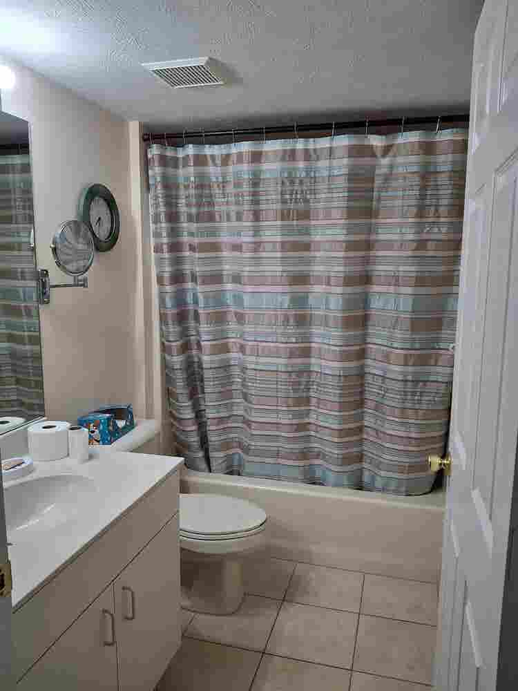 Private bedroom and bathroom.