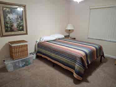 Private bedroom and bathroom.