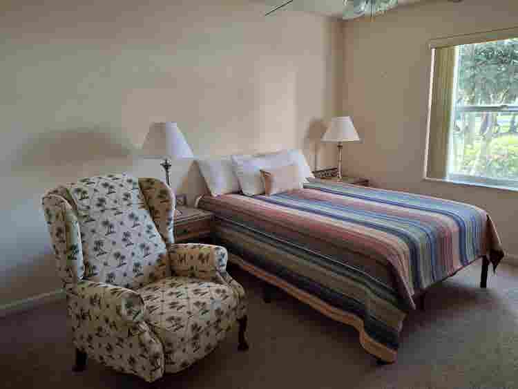 Private bedroom and bathroom.