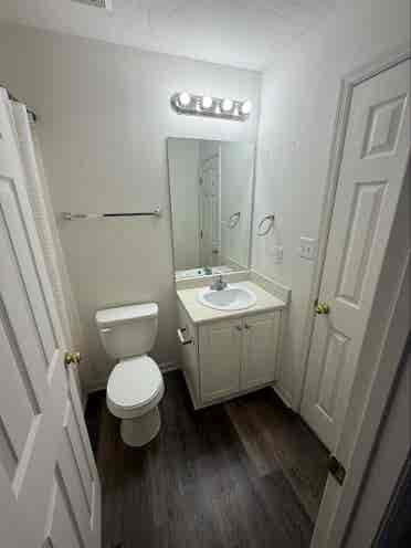 Private bedroom and bathroom