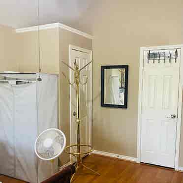Spacious furnished bedroom for rent