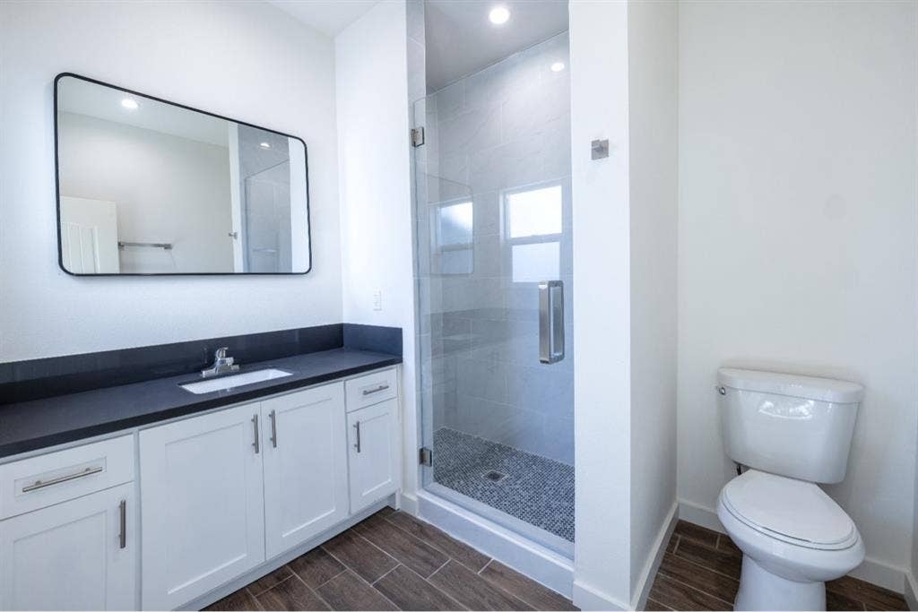 Large room with private bathroom