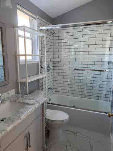 Remodeled private bath and room