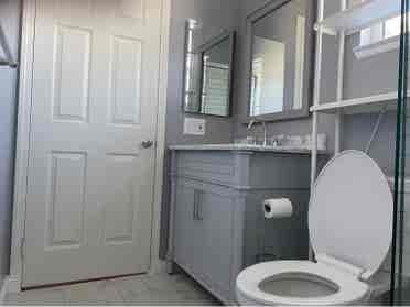 Remodeled private bath and room
