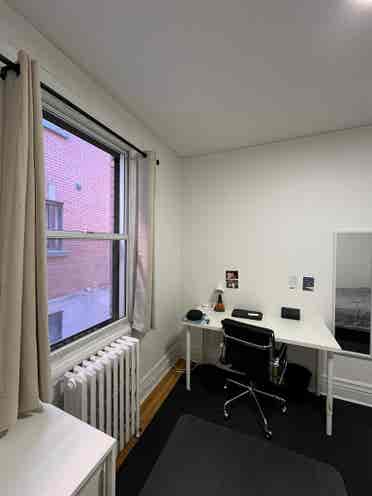 Furnished bedroom July