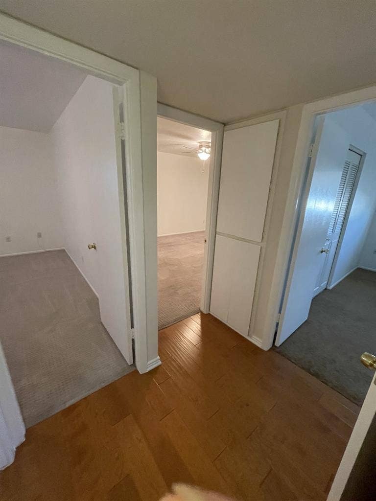 Spacious master bedroom and bath.