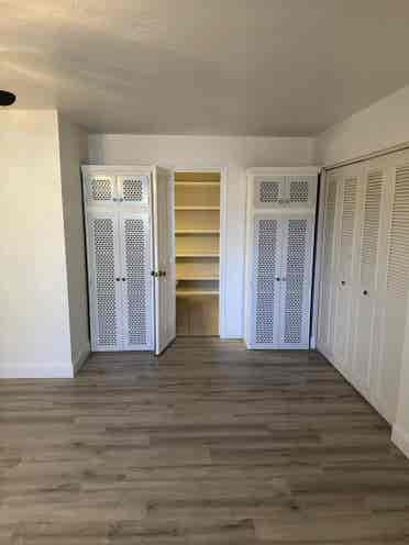 Spacious master bedroom and bath.