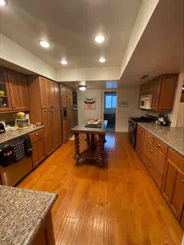Spacious master bedroom and bath.