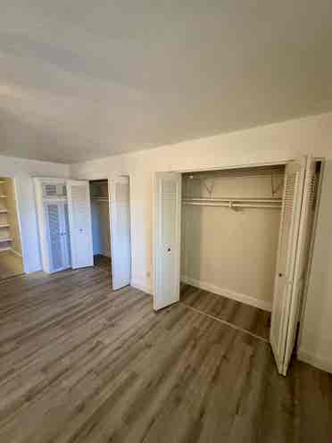 Spacious master bedroom and bath.