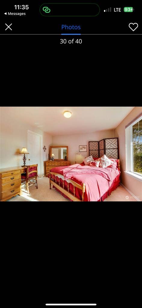 Bedroom, Bathroom, and Living Area