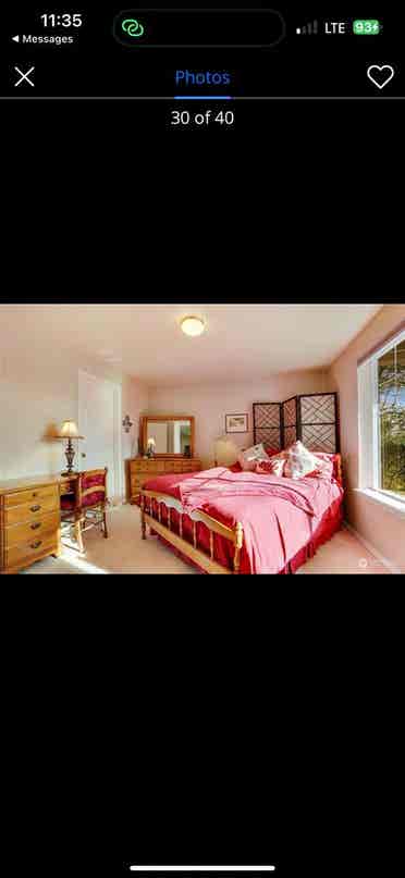 Bedroom, Bathroom, and Living Area