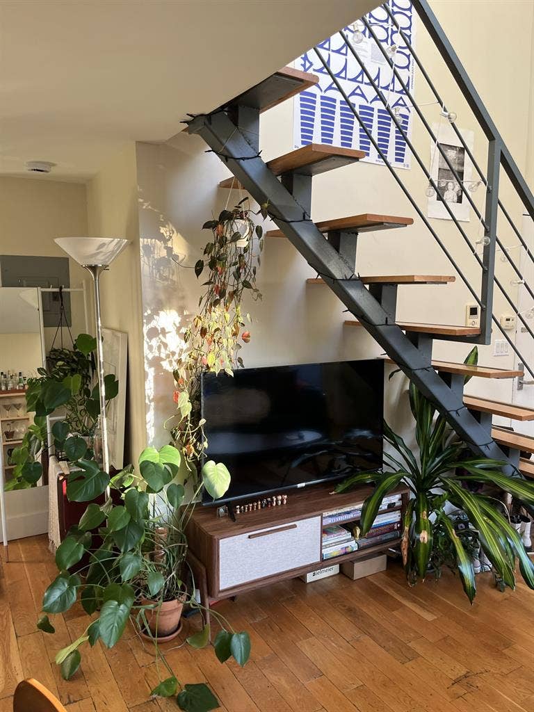 BEDROOM + OFFICE in sunny duplex