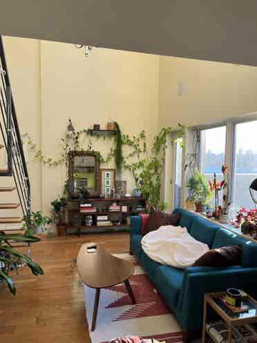 BEDROOM + OFFICE in sunny duplex