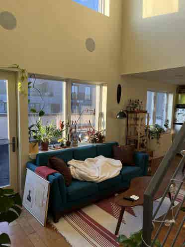 BEDROOM + OFFICE in sunny duplex