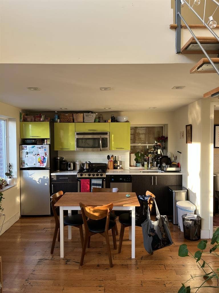 BEDROOM + OFFICE in sunny duplex