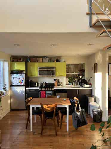 BEDROOM + OFFICE in sunny duplex