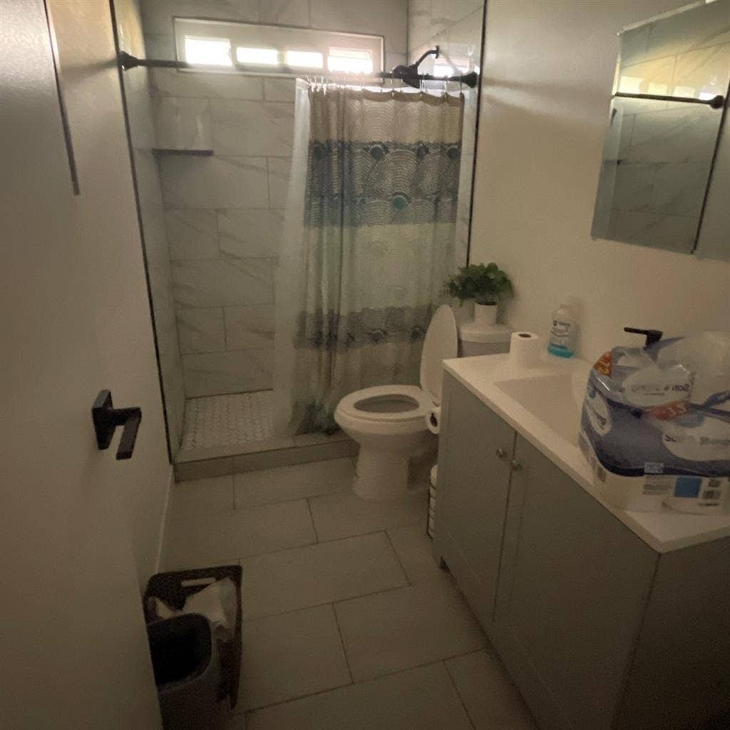 Partially furnished room for rent.