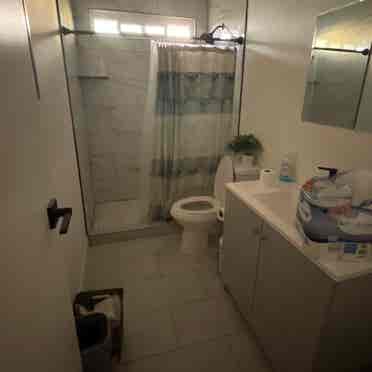 Partially furnished room for rent.