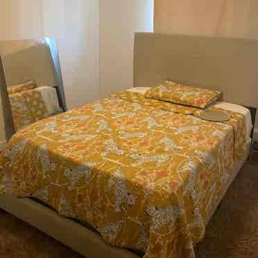 Partially furnished room for rent.