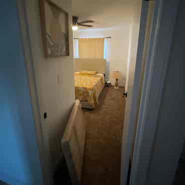 Partially furnished room for rent.