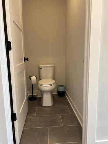 King bed with double vanity bath