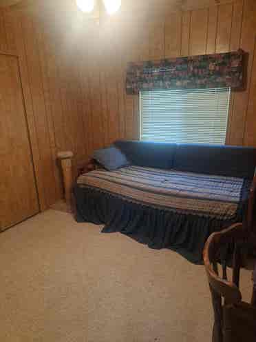 Room with private bath & living rm