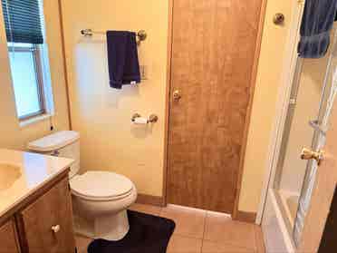 Room with private bath & living rm