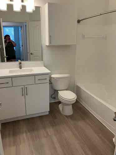 Two rooms with shared bathroom