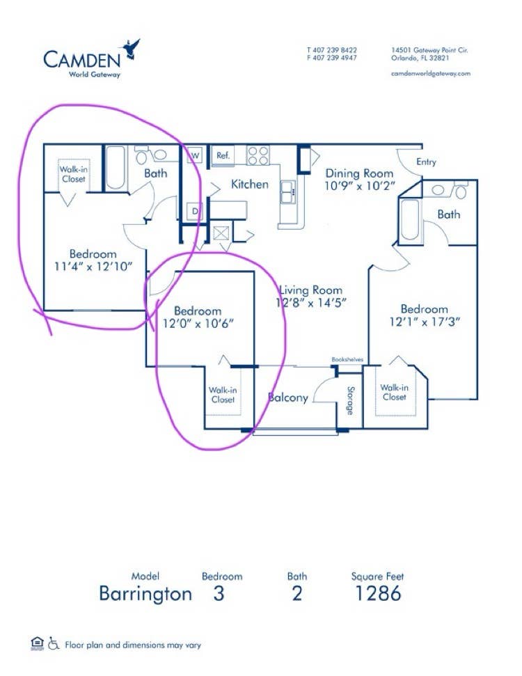 Two rooms with shared bathroom