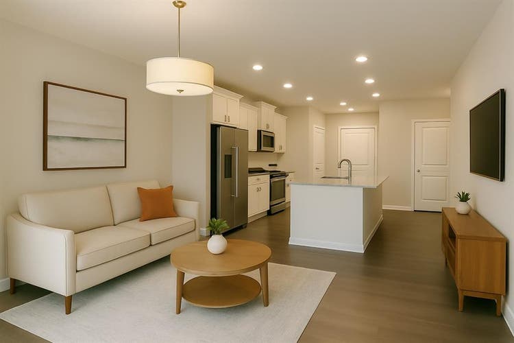 Wooded view modern town house