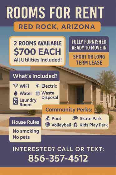 Fully furnished ready to move in.