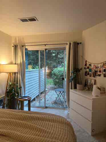 Room with private yard for rent