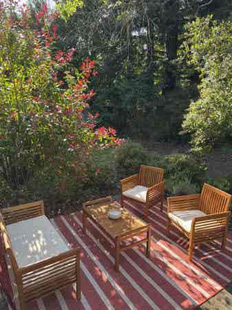 Room with private yard for rent