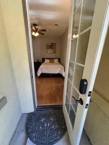 Private entrance furnished room