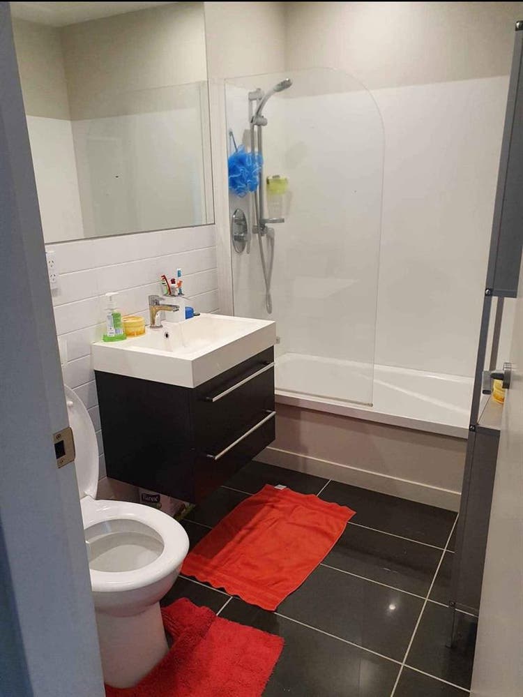 Double bedroom with shared bathroom