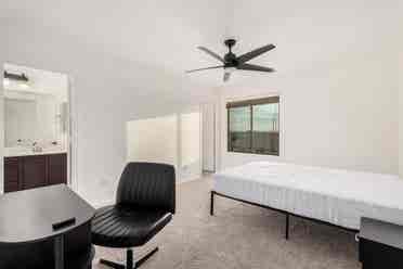 Two story with rooms for rent.