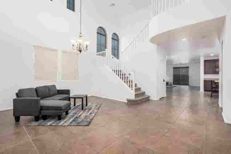 Two story with rooms for rent.