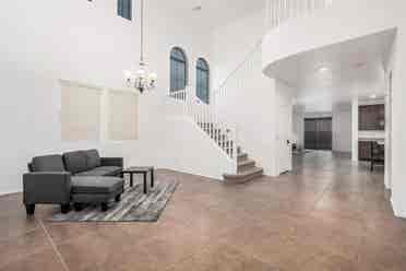 Two story with rooms for rent.