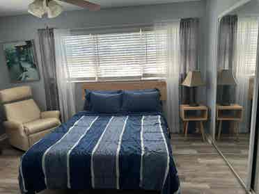 Lg furnished bedroom w shared bath