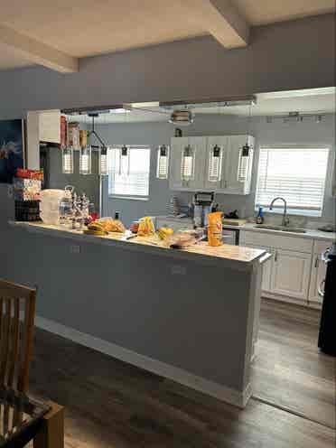 Lg furnished bedroom w shared bath