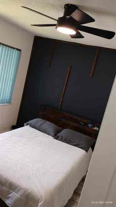 Furnished Bedroom & Shared Bathroom