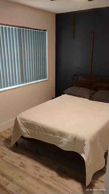 Furnished Bedroom & Shared Bathroom