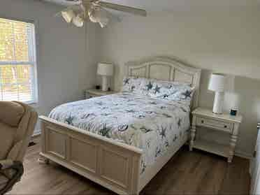 Queen Room &  Guest Bath.